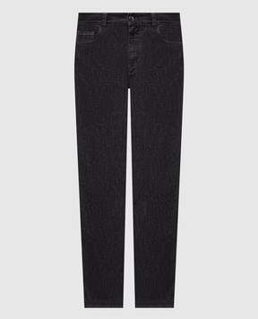 Canali Чорні джинси з патчем логотипа PD0001891719