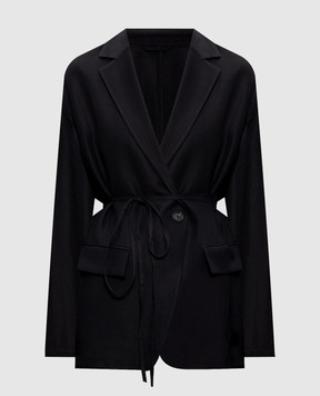 Brunello Cucinelli Черный жакет с льном MH1267591