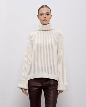 Brunello Cucinelli Белый свитер из кашемира M52532724