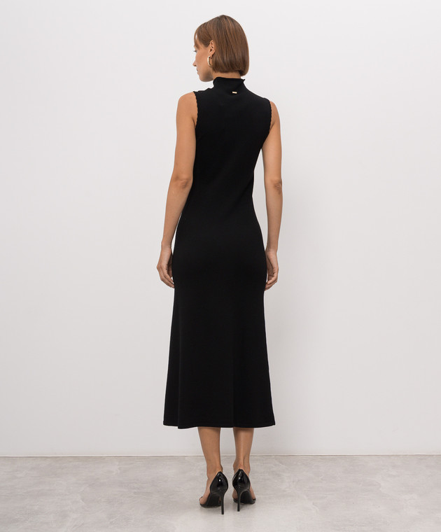 Twinset Черное платье миди 262TP3032 изображение 4