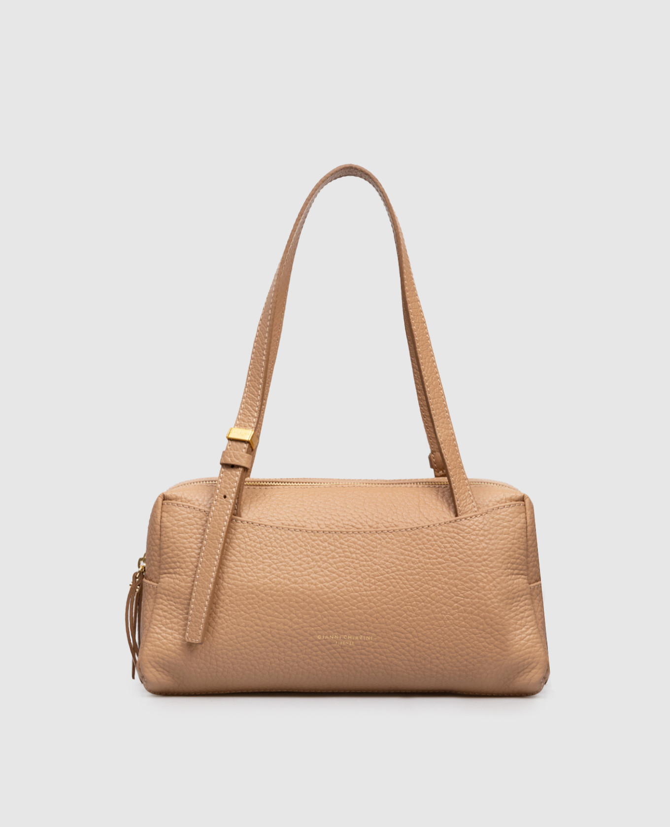 Коричневая кожаная сумка-тоут Dea