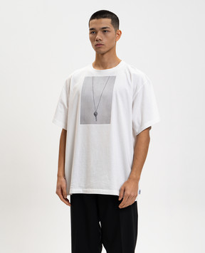 Maison Margiela MM6 Біла футболка в принт SH0GC0068M20050