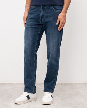 Trussardi Сині джинси з ефектом потертості P403H304867NMJ380D41