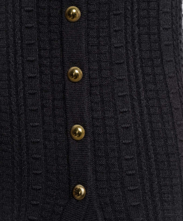 Twinset Серая юбка миди с фактурным узором 262TP3103 изображение 5