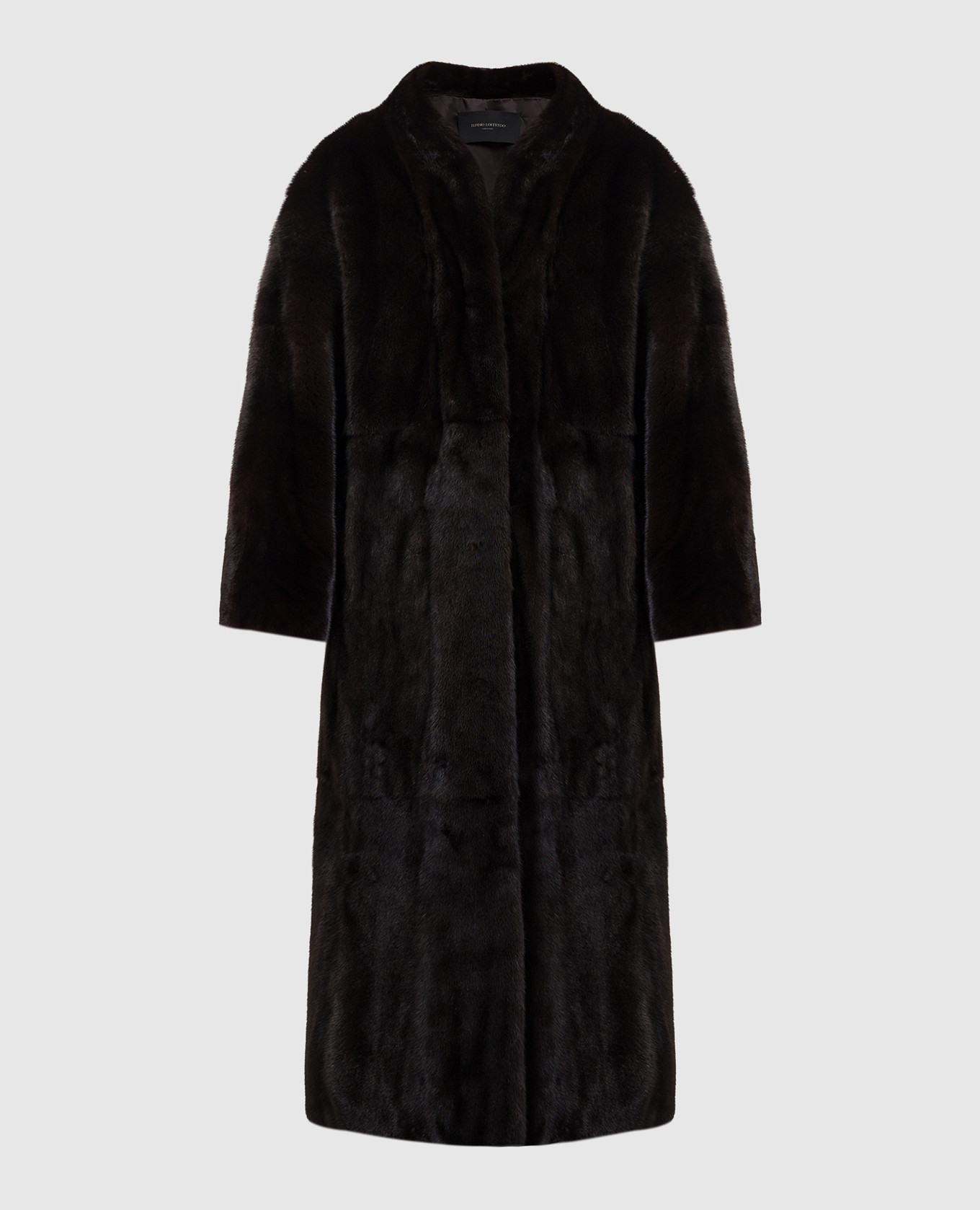 

Коричневая удлиненная шуба из меха норки, Коричневый, Шубы