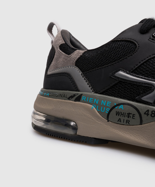 Premiata Черные комбинированные кроссовки Drake DRAKE изображение 5