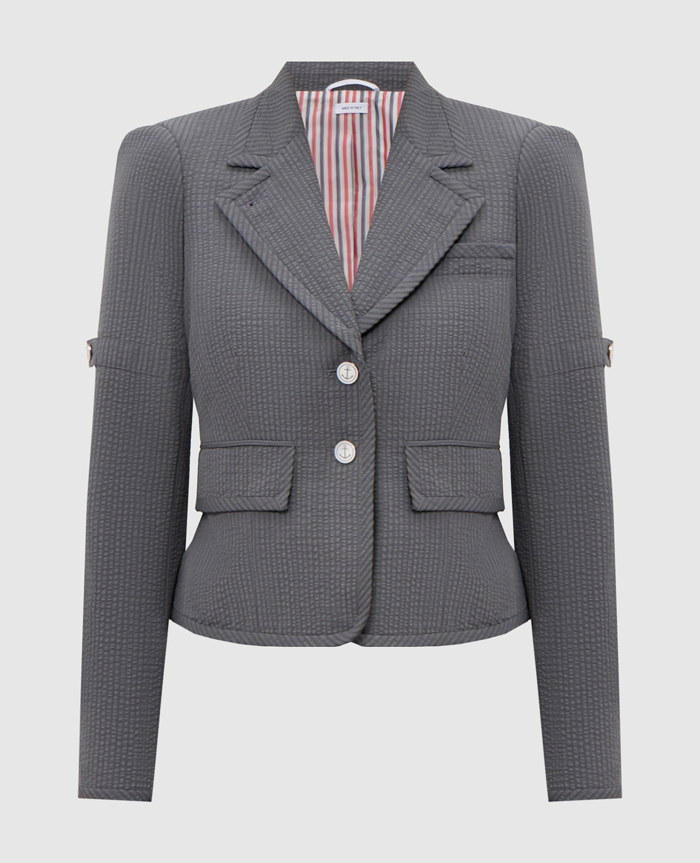 Сірий жакет з вовни