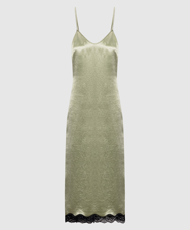 Twinset Зелена сукня з мереживом 262TP2110
