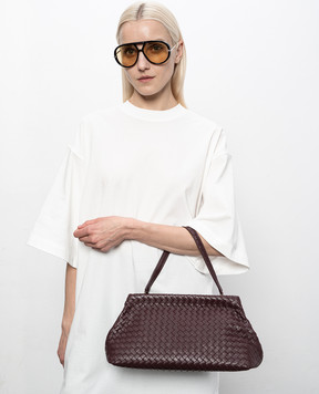 Bottega Veneta Бордова шкіряна сумка The 1998 868128V5KD0