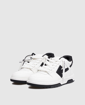 Off-White Білі шкіряні кросівки Out Of Office M189C9L019