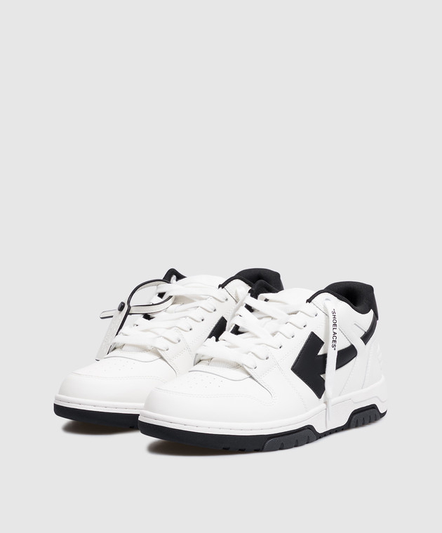 Off-White Білі шкіряні кросівки Out Of Office M189C9L019 зображення 2