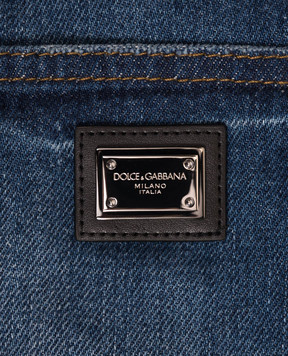 Dolce&Gabbana Детские синие джинсы с эффектом потертости L42F88LDD5326