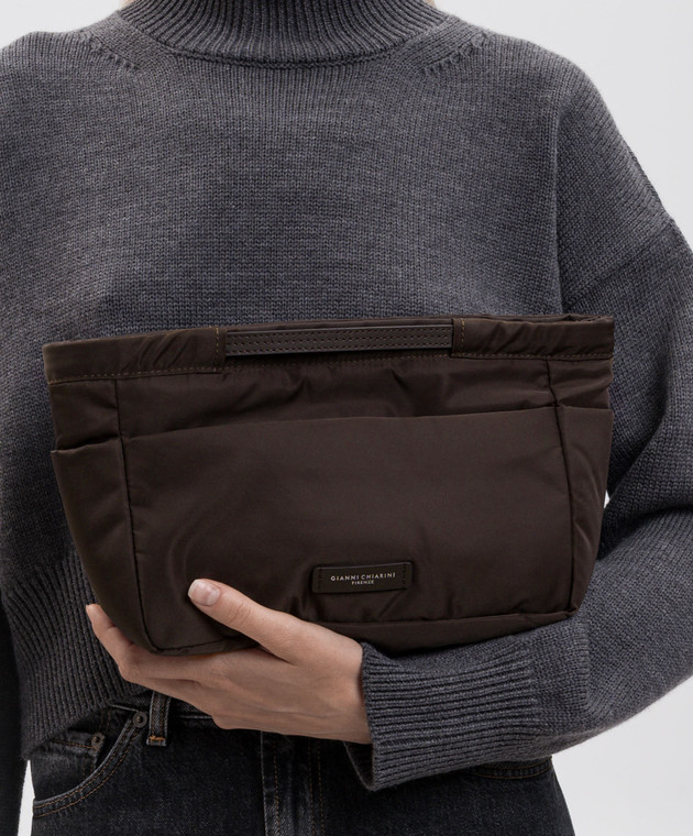 Gianni Chiarini Коричневая сумка BagSinBag SB9402COMMNYL изображение 2