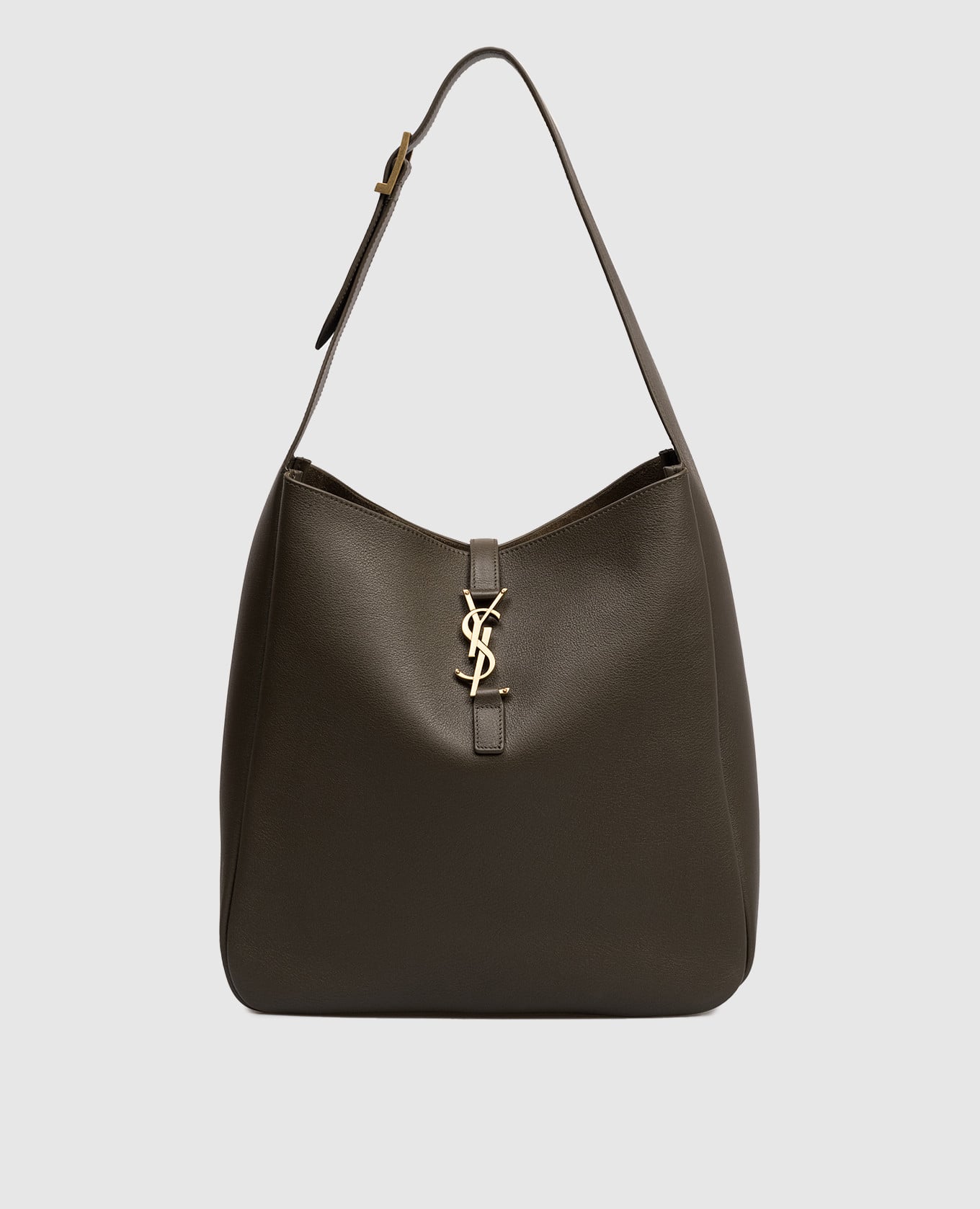 Кожаная сумка LE 5À7 цвета хаки