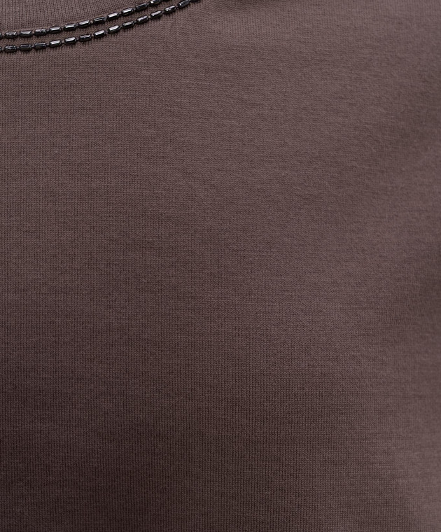 Brunello Cucinelli Коричневая футболка M0T81BZ100 изображение 5