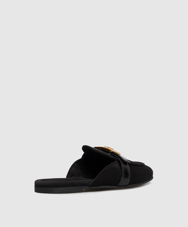 Dolce&Gabbana Черные замшевые мюли CI0231A3S71 изображение 3