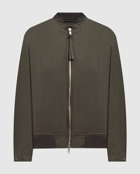 Y`S Yamamoto Бомбер цвета хаки с укороченными рукавами YQY03026