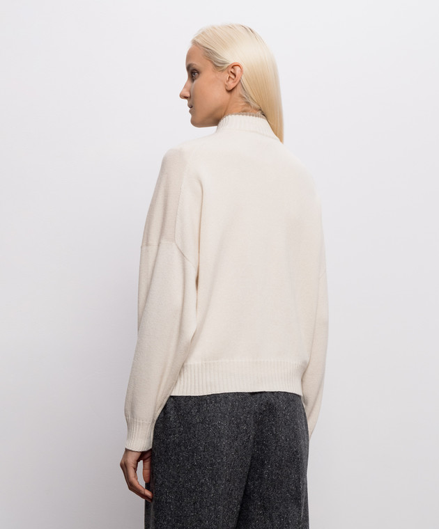 Brunello Cucinelli Свитер цвета айвори из кашемира M12722204 изображение 4