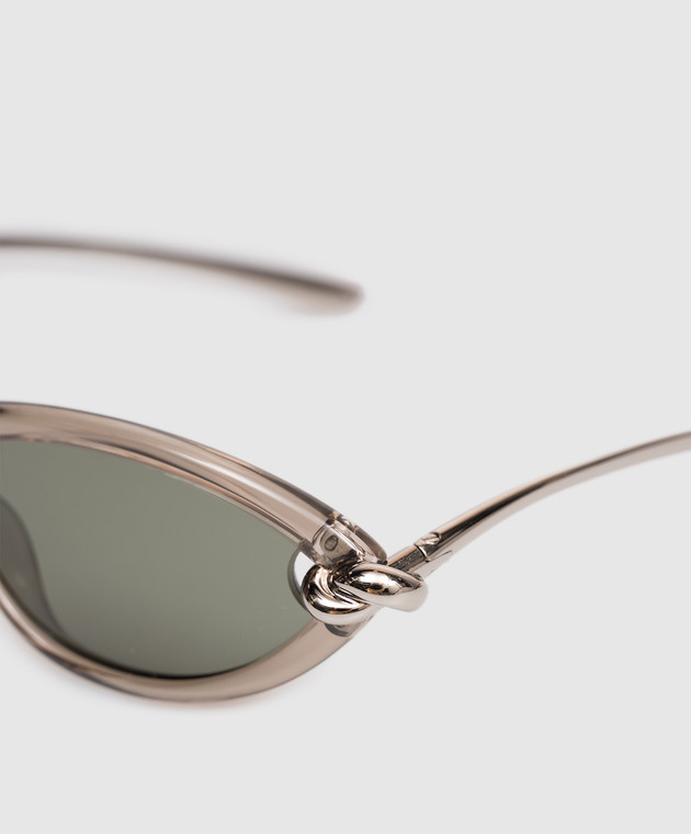 Bottega Veneta Серые очки Cat Eye 821447VBL80 изображение 4