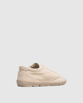 Brunello Cucinelli Бежеві замшеві кросівки MZUCAHN345