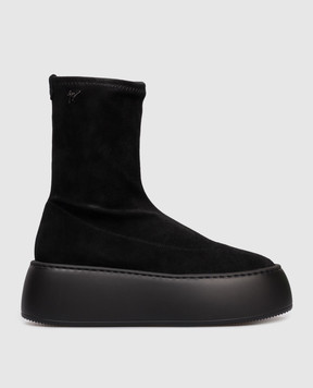 Giuseppe Zanotti Чорні замшеві черевики Alma RW50003