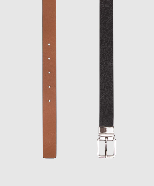 Gianni Chiarini Двухсторонний кожаный ремень CNK00963GRNNA изображение 3