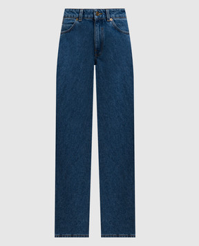 Balmain Синие джинсы с эмблемой GF1MI051DG08