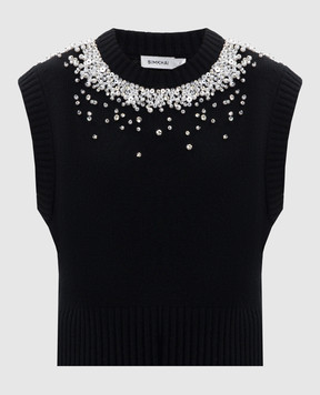 Simkhai Черный жилет Candra из шерсти и кашемира 6252360K