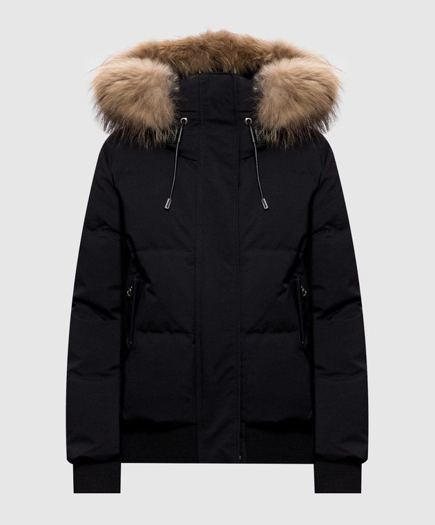 Mackage Чорна пухова куртка NEFI з хутром єнота NEFIF