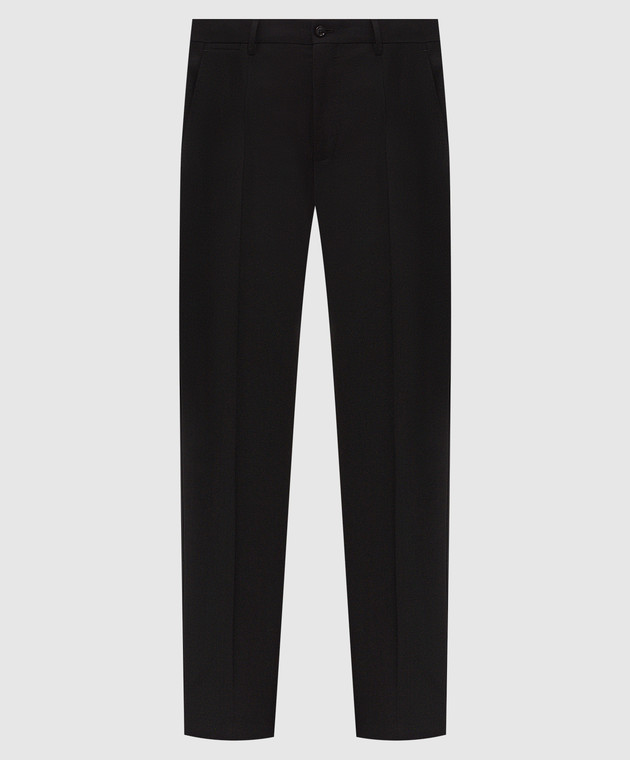Dolce&Gabbana Черные брюки с шерстью GY6FETFUBG4