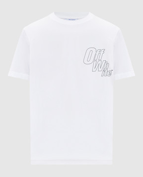 Off-White Біла футболка з принтом логотипа 44MAA027F5J009