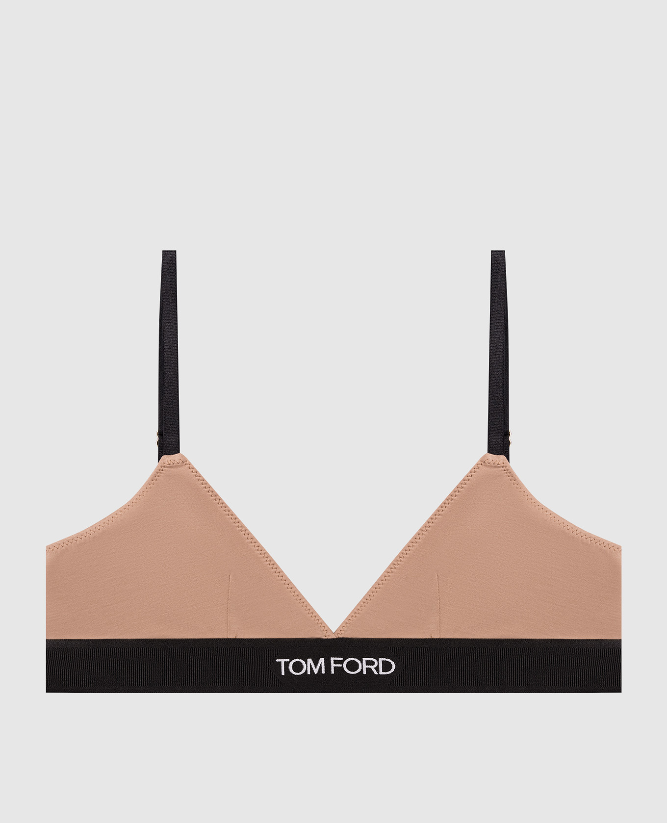 Бежевый браслет с контрастным логотипом