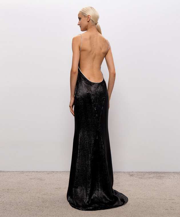 Tom Ford Черное платье с открытой спиной AB3740SDE553 изображение 3
