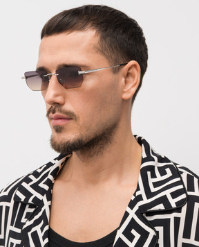 Tom Ford Сріблясті сонцезахисні окуляри ETHAN FT1355