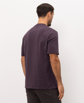 Brunello Cucinelli Фіолетова футболка з емблемою M0B138440