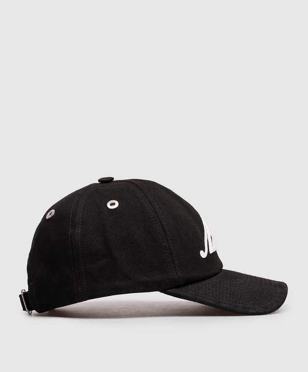 Ami Paris Черная кепка с нашивкой логотипа UCP276AW0028 изображение 3