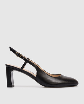 Stuart Weitzman Чорні шкіряні слінгбеки BABETTE SL540