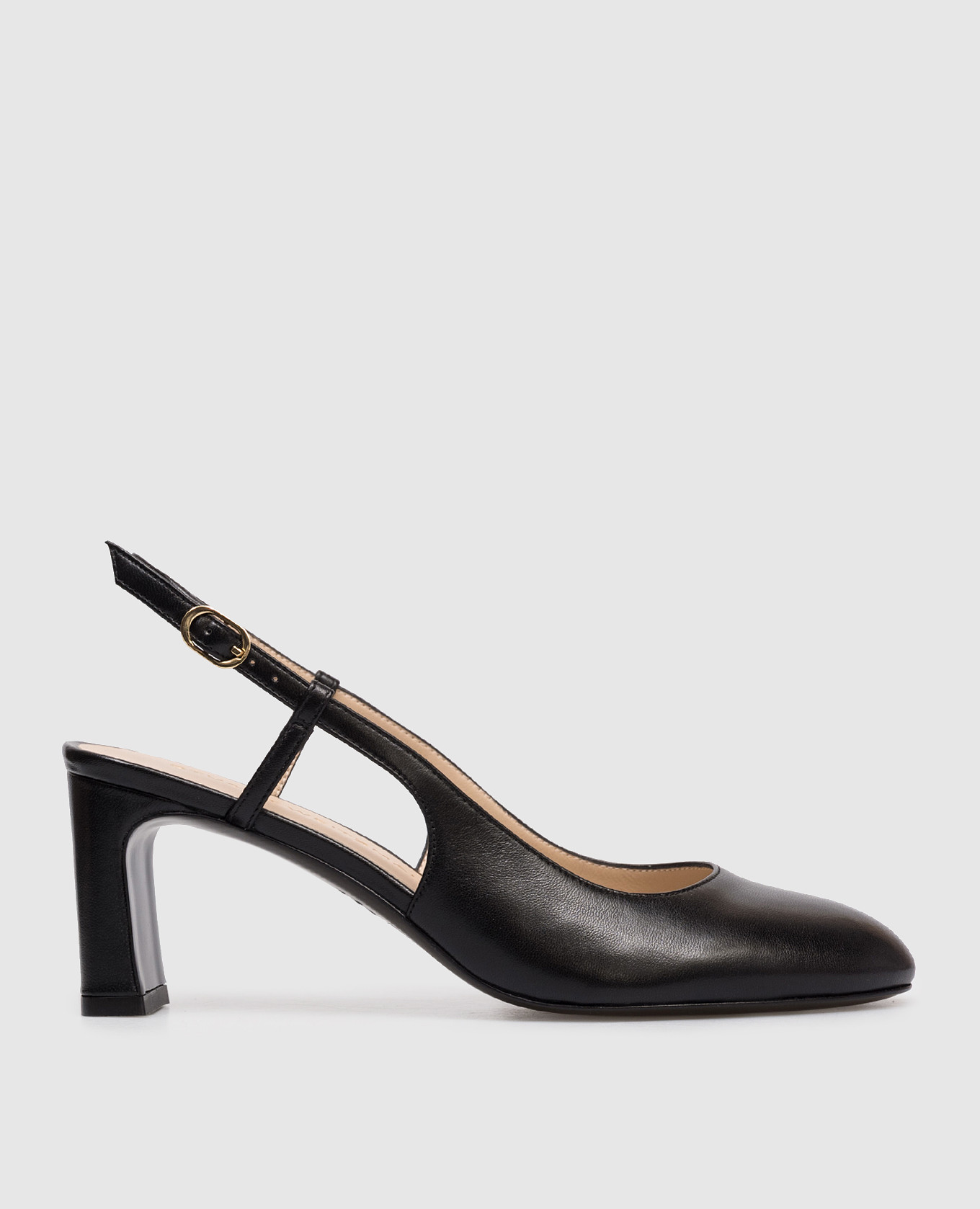 Черные кожаные слингбеки BABETTE