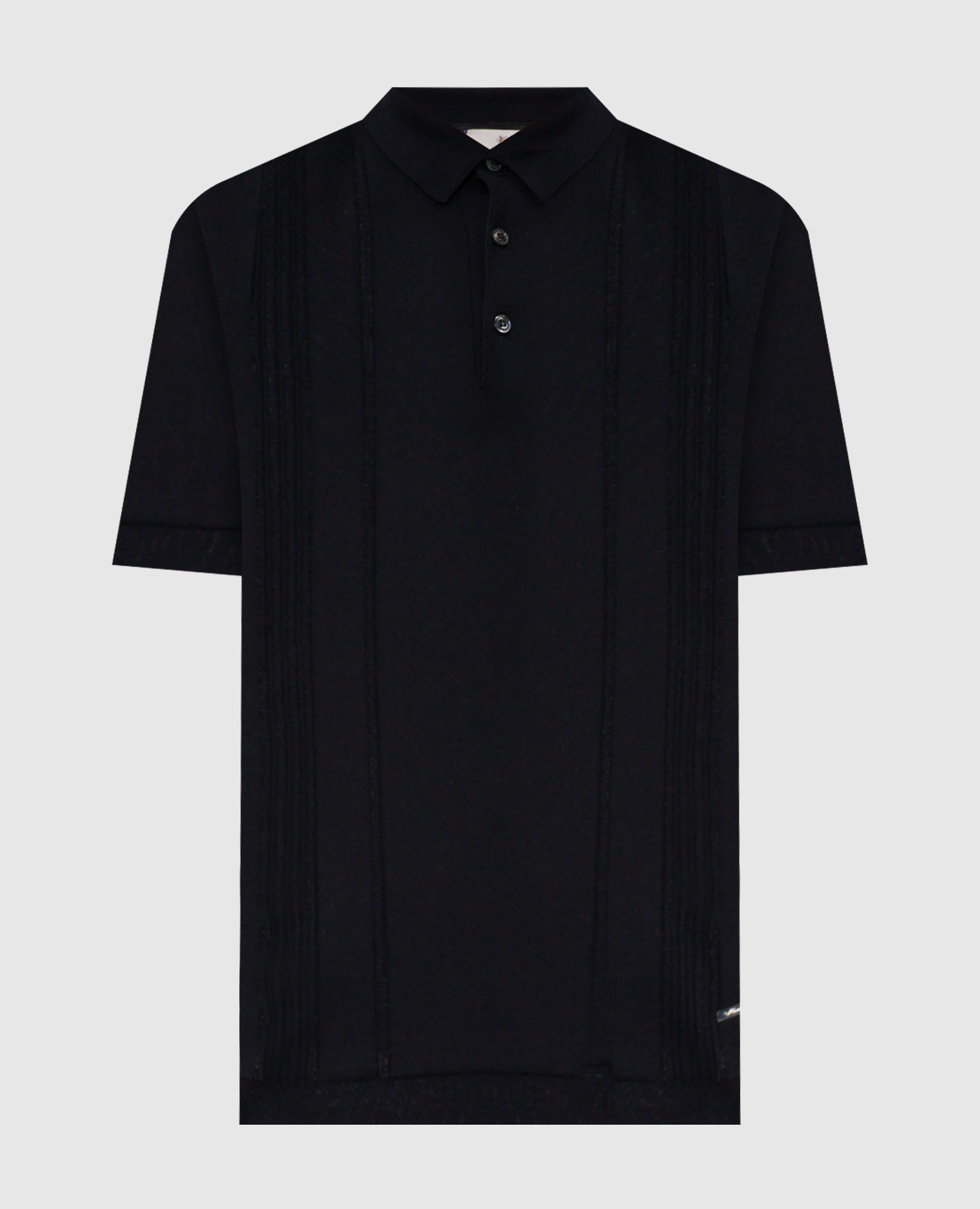 

Темно-синее поло с шелком, Синий, Поло