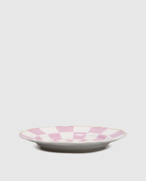 Bitossi Home Белая обеденная фарфоровая тарелка Destino ABR00003