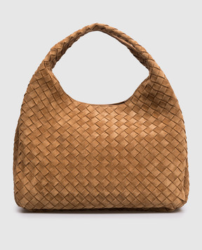 Bottega Veneta Коричневая замшевая сумка Campana 844250V5ZZ0