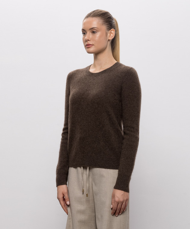 Max Mara Коричневый свитер VOLIERA из шерсти SMMVOLIERA изображение 3