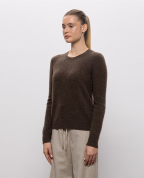 Max Mara Коричневый свитер VOLIERA из шерсти SMMVOLIERA