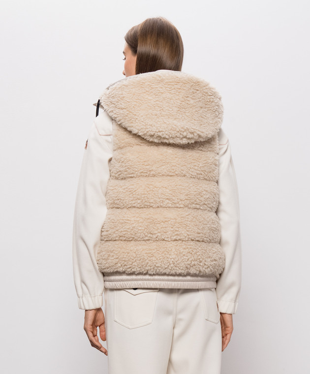 Moncler Grenoble Бежевий пуховий жилет L20988G00024899A9 зображення 4