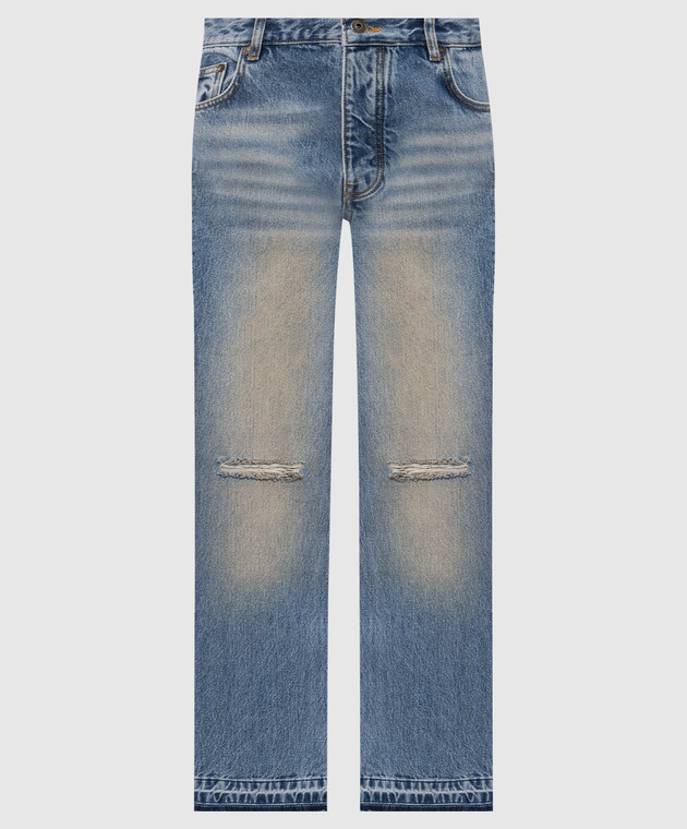 Off-White Сині джинси з проріхами 44MYA19IF26D002