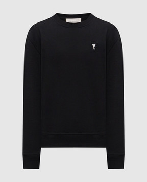 Ami Paris Черный свитшот Ami de Coeur HSW763730