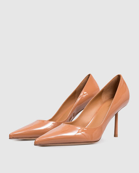 Le Silla Коричневі шкіряні лаковані туфлі Bella 4215C080BLPPGSM