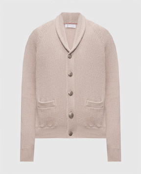 Brunello Cucinelli Бежевый кардиган MNI708606