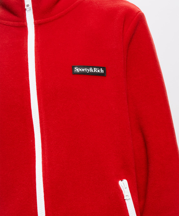Sporty & Rich Красная спортивная куртка Ezia ST09085300RE33 изображение 5