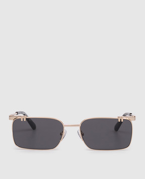 Off-White Золотисті сонцезахисні окуляри з гравіюванням логотипа OFF OW2031760759
